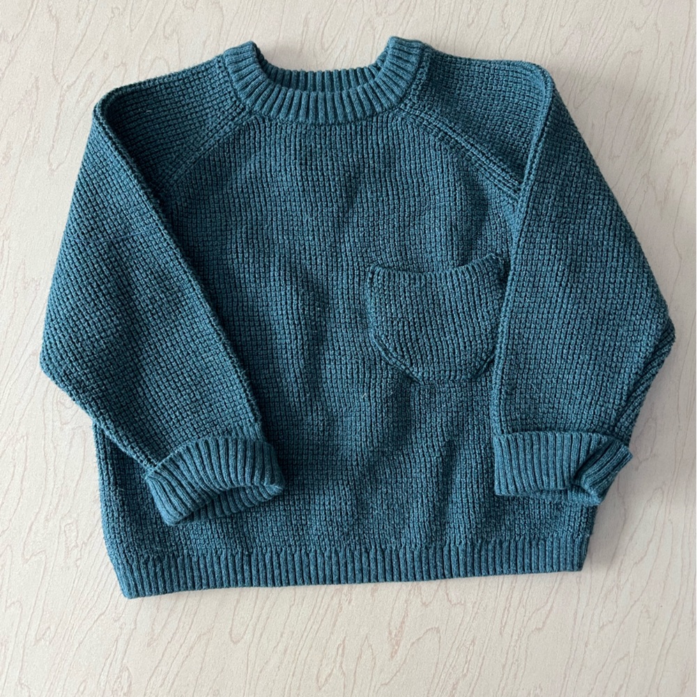 Green Zara Knit Sweater 12-18 Months